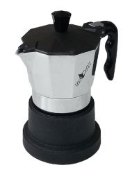 Caffettiera Topmoka argento teflon 1 tazza